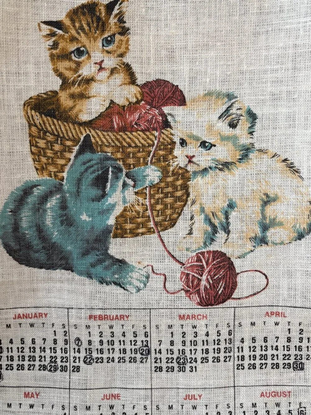 vintage tea towel